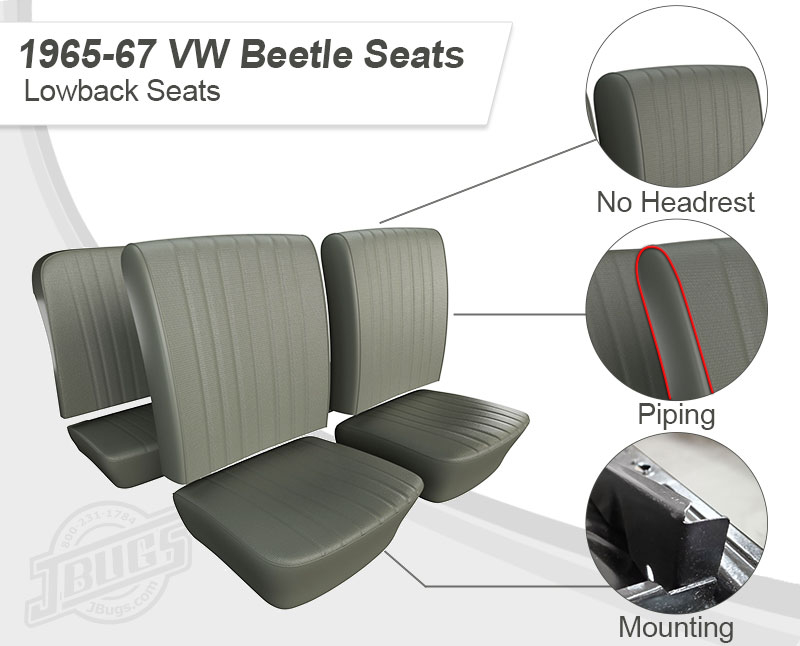 1965-67 VW Beetle Seat Frame