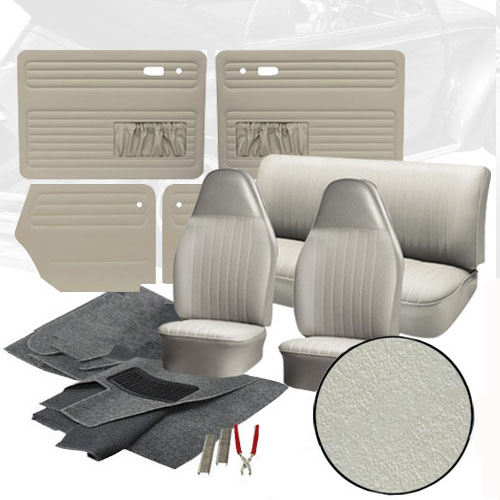 Deluxe Smooth Vinyl VW Interior Kit, Super Beetle Convertible 1973 VW Parts