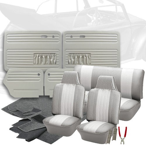 Deluxe 12 Inch Seat Insert VW Interior Kit, Beetle Convertible 1968 VW