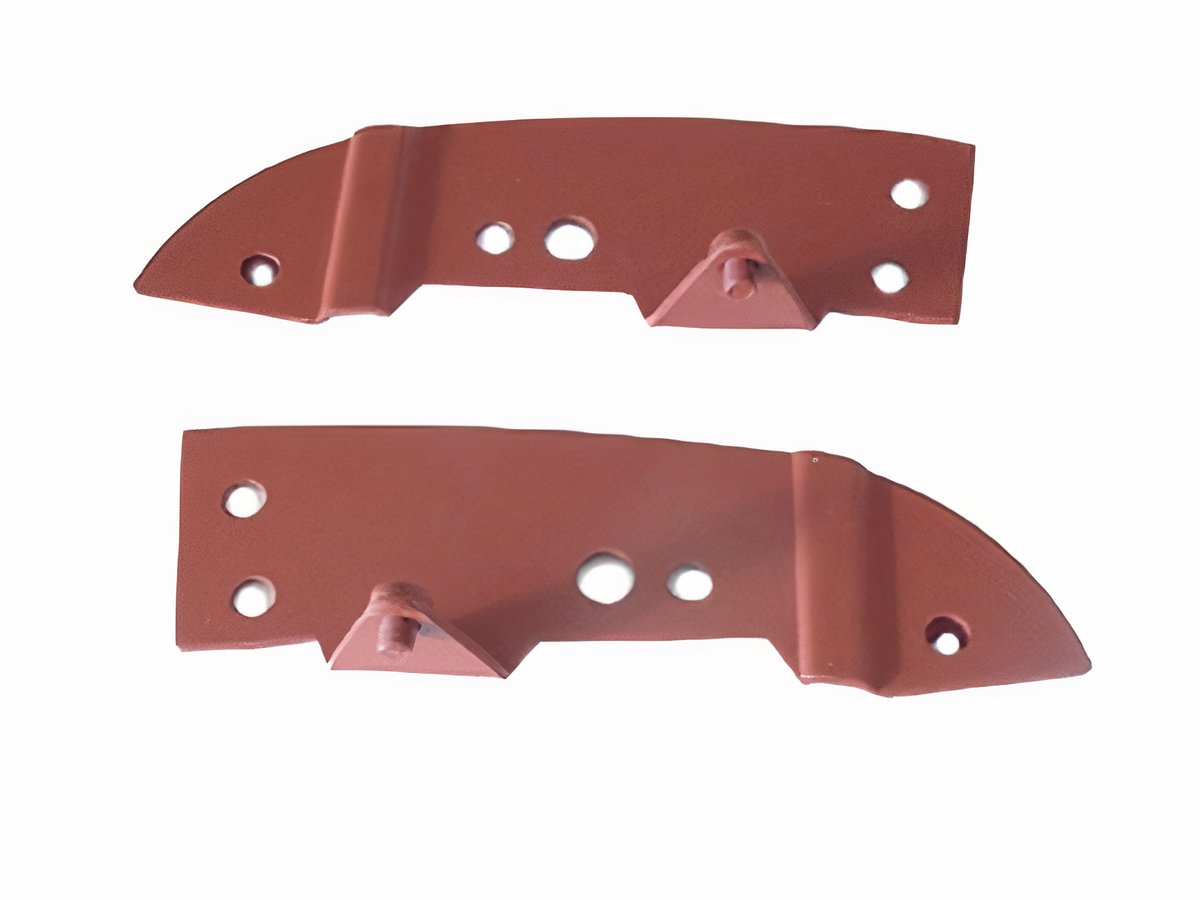 VW Convertible Top Frame Mounting Plates - Pair - Weld-in - Late Model Beetle - Super Beetle Convertible