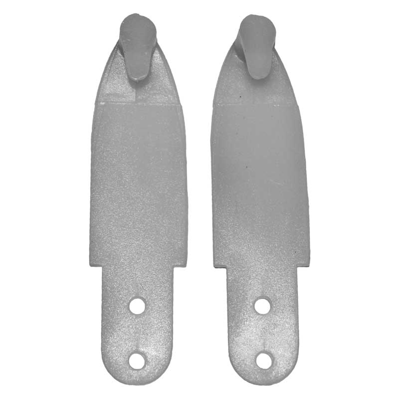 Seat Belt Hanger Hooks - White - Pair