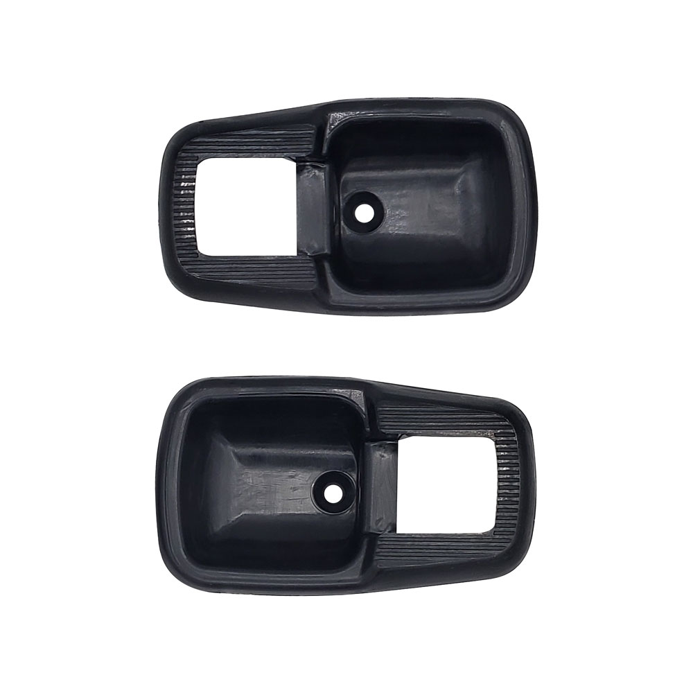 VW Door Cover Plates - Pair - Black Plastic