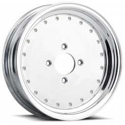 4x130 VW Aluminum Wheel with Accent Bolts - Select Size - Made in the USA for JBugs