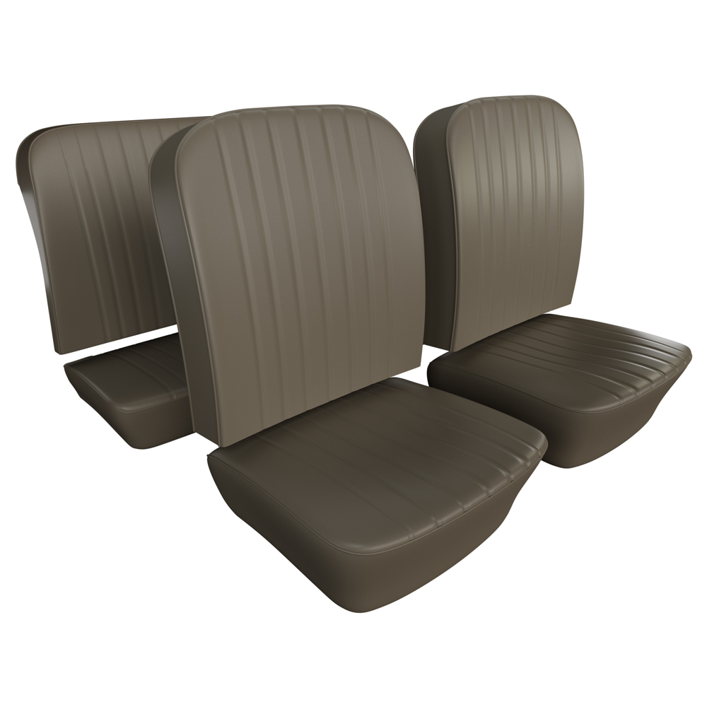 1954-1955 VW Beetle Seat Upholstery - Front & Rear - Smooth Vinyl