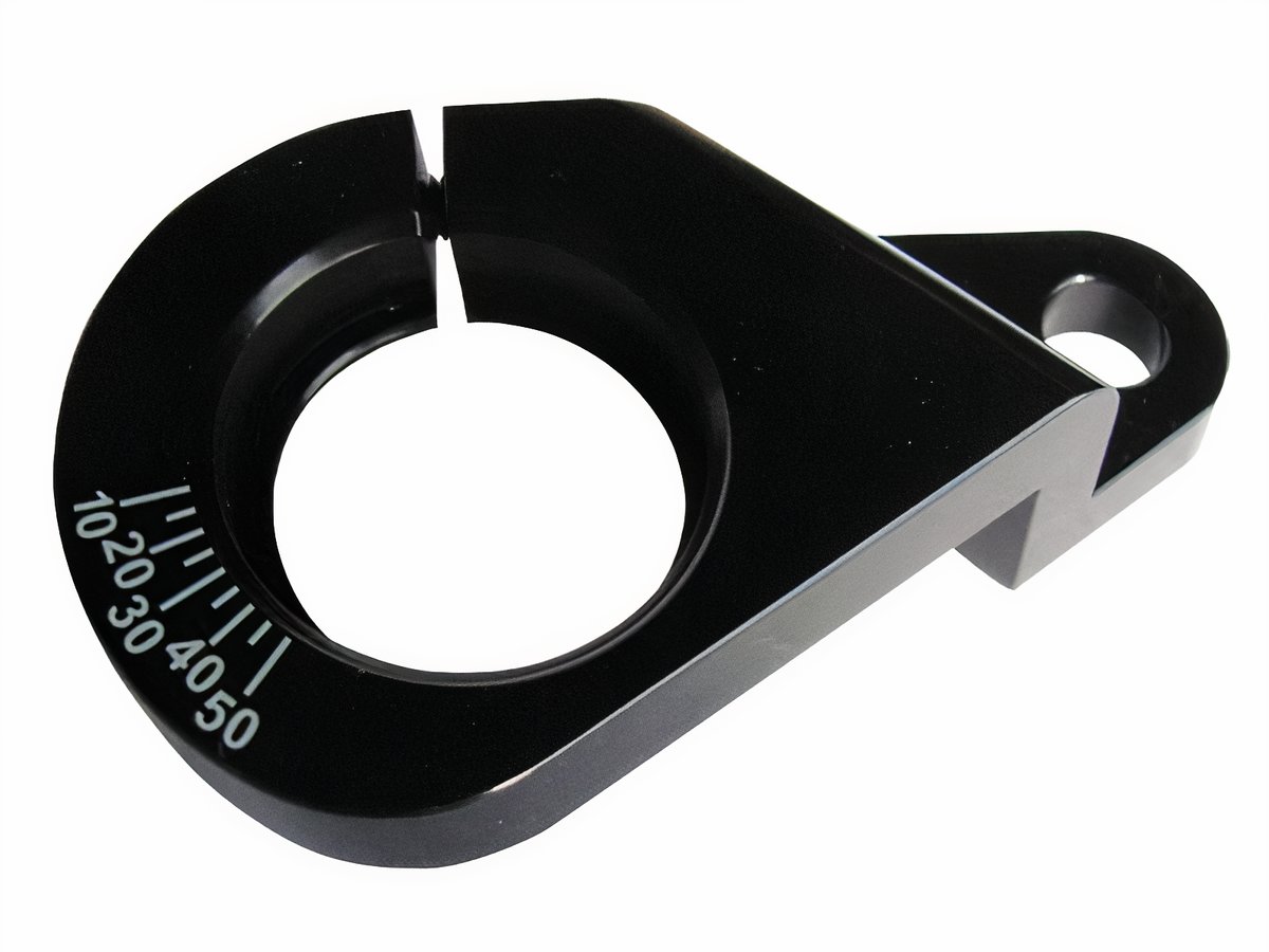 VW Distributor Clamp with Timing Marks - Black Anodized Billet Aluminum - Type 1