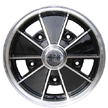 EMPI VW BRM Wheels, Gloss Black w/ Polished Lips, 5 Spoke, Each