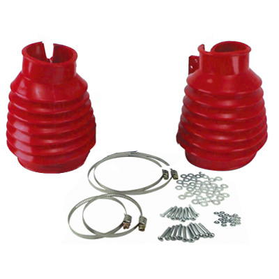 EMPI Standard VW Swing Axle Boot Kit - Red - with Hardware