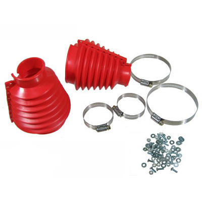 EMPI Deluxe VW Swing Axle Boot Kit - Red - with Hardware
