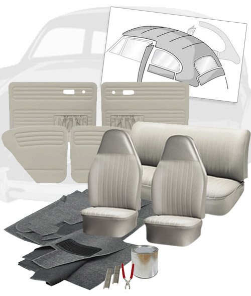 1974 VW Super Beetle, VW Super Beetle Interior Kits JBugs