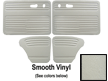 DOOR PANELS, BUG 67-77, FULL SET, NO POCKETS, VINYL