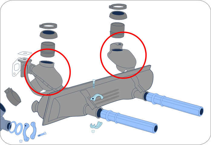 Image result for vw bug heater hose connector