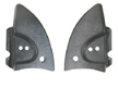 VW Convertible Hinge Covers, Black Plastic, Late Model Beetle and Super Beetle Convertible