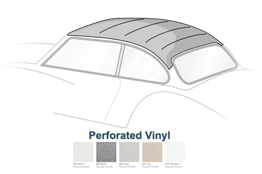 1956-1974 VW Karmann Ghia Coupe Headliner - Perforated Vinyl