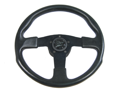 Rally VW Steering Wheel, Black, 3 Spoke, 13.5 Inches