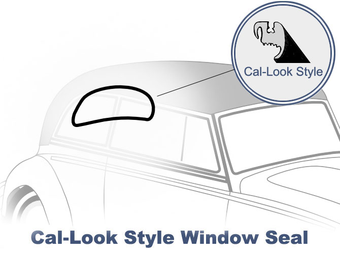 VW Rear Window Seal 195863 VW Bug Cvt Cal Look Price 1995