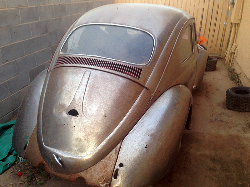 My 1961 VW Beetle before I started the restoration process.