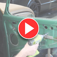 VW Super Beetle Door Disassembly & Removal