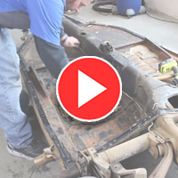 VW Super Beetle Floor Pan Disassembly