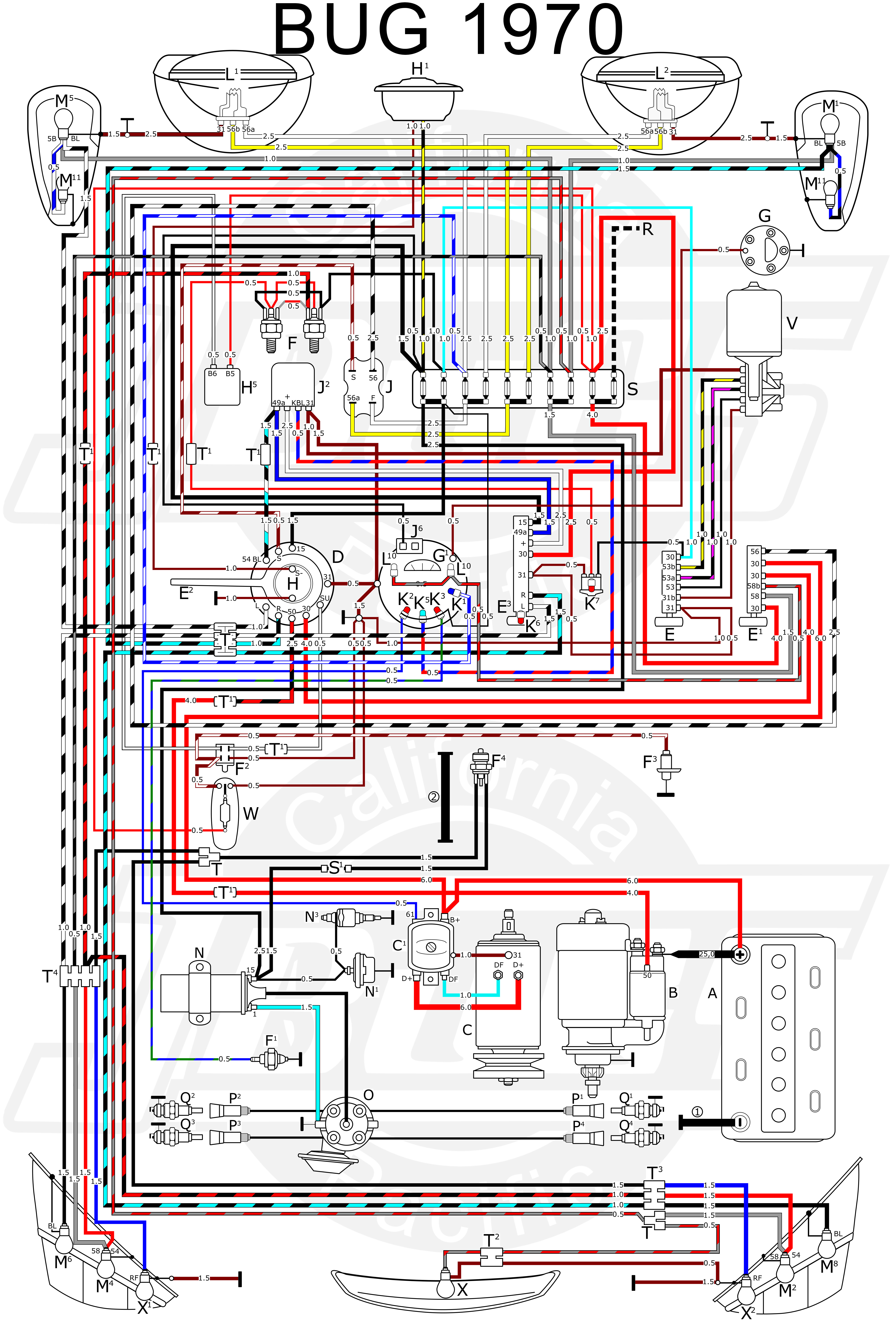 1971 Vw Beetle Wiring Diagram Schematic Wiring Diagram