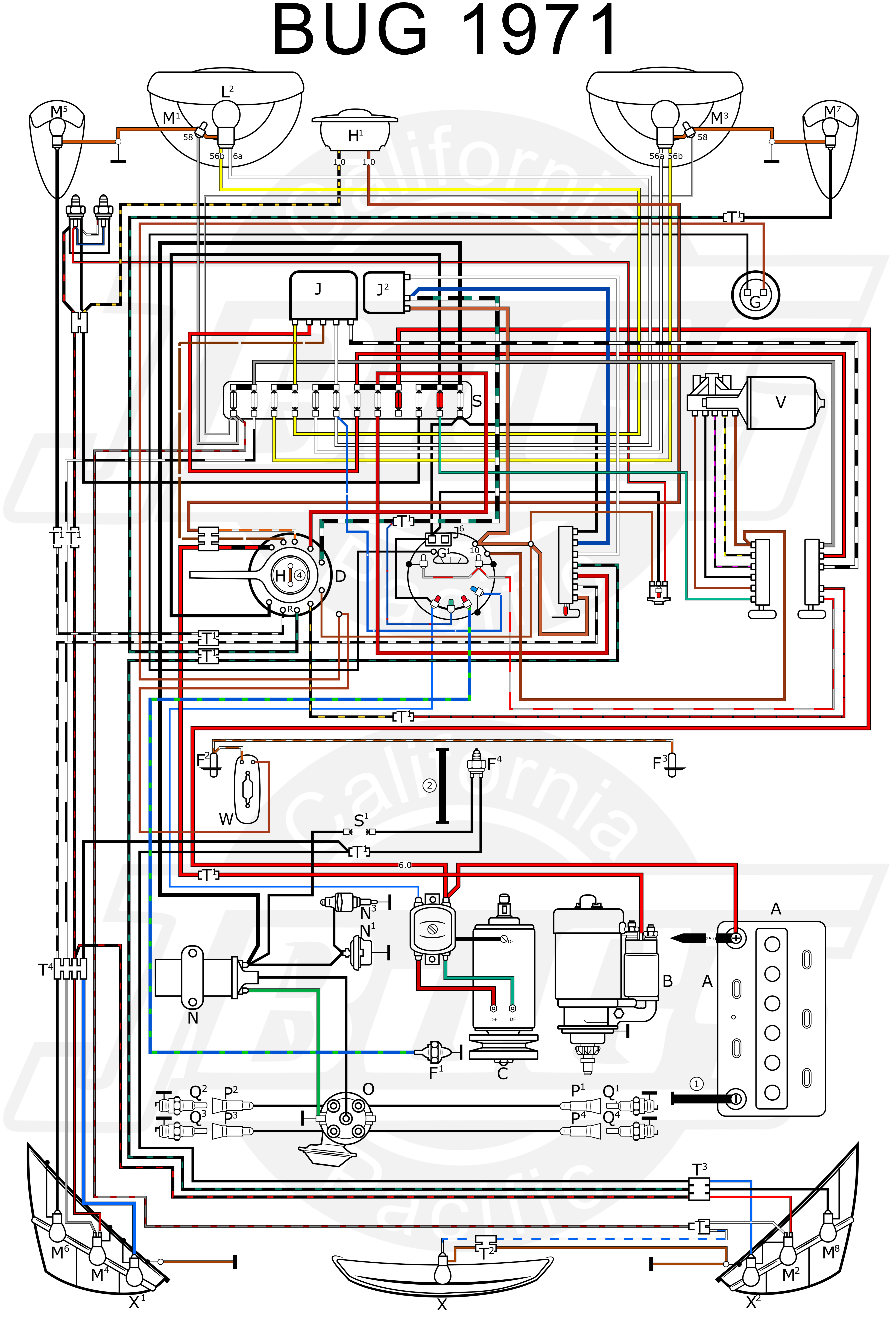 1970 Vw Beetle Voltage Regulator Wiring Diagram from www.jbugs.com