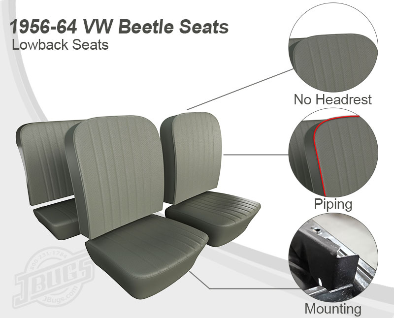 1955-57 VW Beetle Seat Frame
