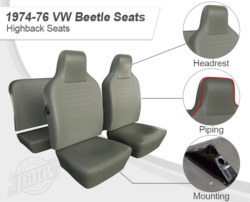 1974-1976 VW Beetle Seat Frame