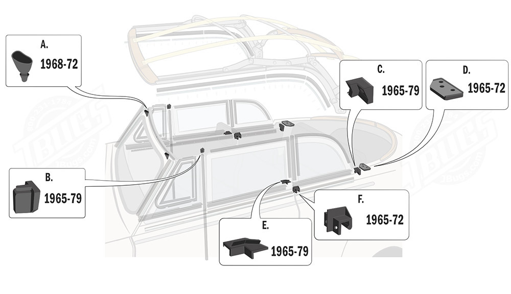 VW Beetle Convertible Diagram