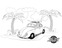 VW Kids- Bug at the beach 1