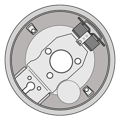 1955-57 VW Beetle Backing Plate