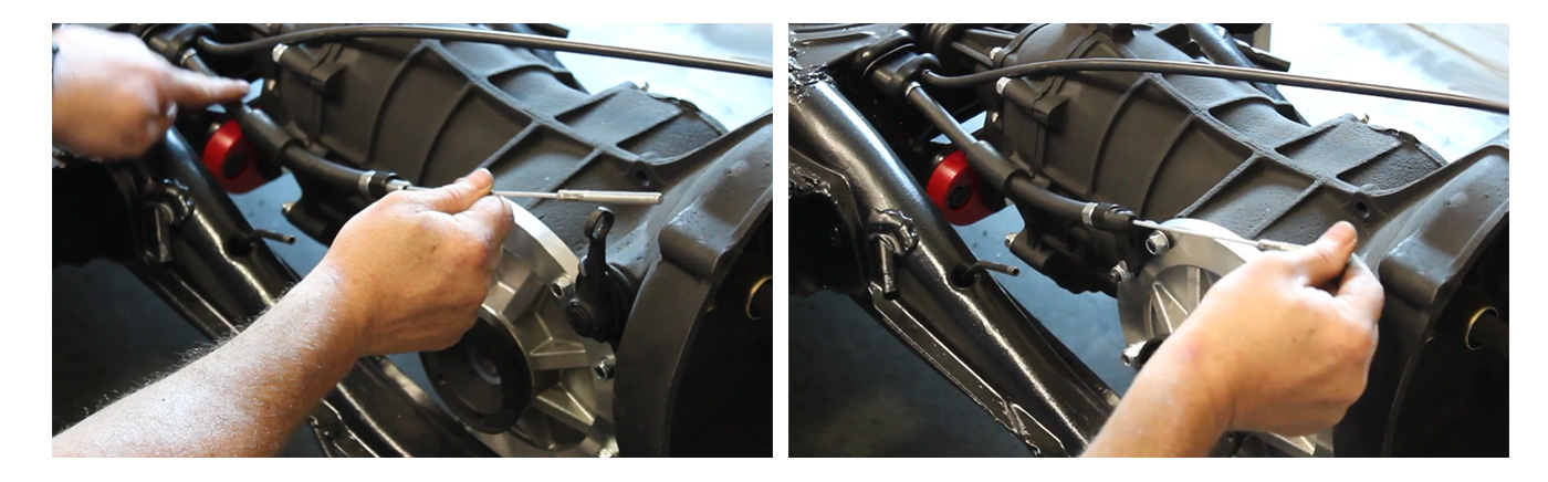 VW adjusting clutch tube slack