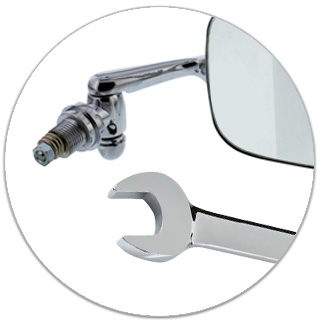 Do not overtighten mirrorn when installing.