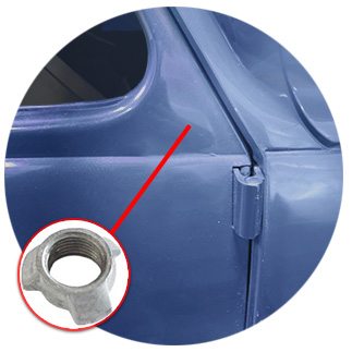 VW Passenger side mirror mounting nut required.