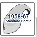 1958-1967 VW Standard Beetle Rear Fender
