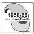 1958-1966 VW Standard Beetle Front Fender
