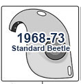1968-1973 VW Standard Beetle Front Fender