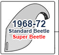 1968-1972 Standard Beetle, & Super Beetle Rear Fender