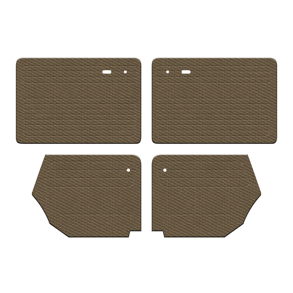 1967-1972 VW Beetle Convertible Door Panels - Front & Rear - Tweed