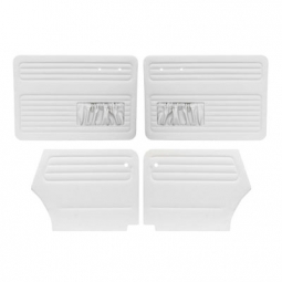 1950-1955 VW Beetle Convertible Door Panels - Front & Rear - with Front Pockets - Vinyl