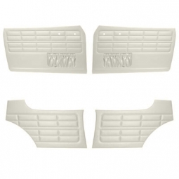 1956-1963 Karmann Ghia Door Panels - Front & Rear - with Front Pockets - Vinyl