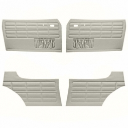 1964-1974 Karmann Ghia Door Panels - Front & Rear - with Front Pockets - Vinyl