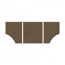 1963-1967 VW Bus Quarter Panels - 3 Pieces - Tweed