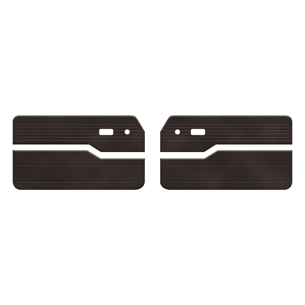 1961-1965 VW Type 3 Door Panels - Front - 2-Pc Euro - Velour