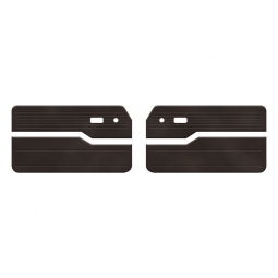 1961-1965 VW Type 3 Door Panels - Front - 2-Pc Euro - Velour