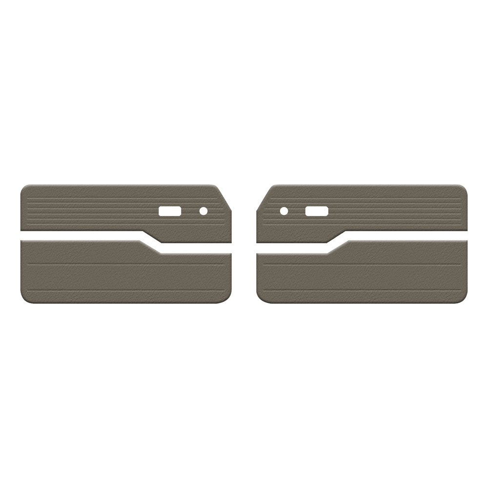 1961-1965 VW Type 3 Door Panels - Front - 2-Pc Euro - Vinyl