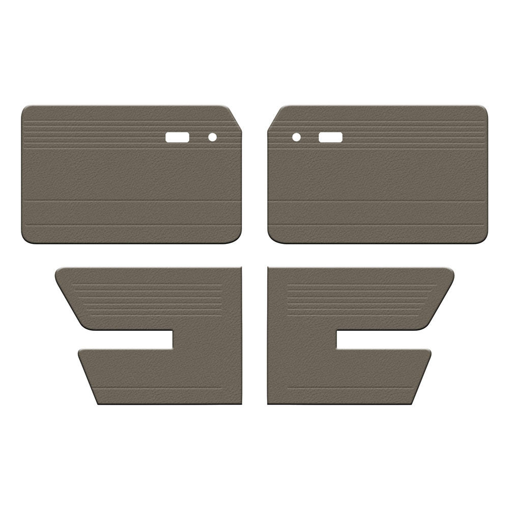 1966-1972 VW Type 3 Fastback Door Panels - Front & Rear - Vinyl