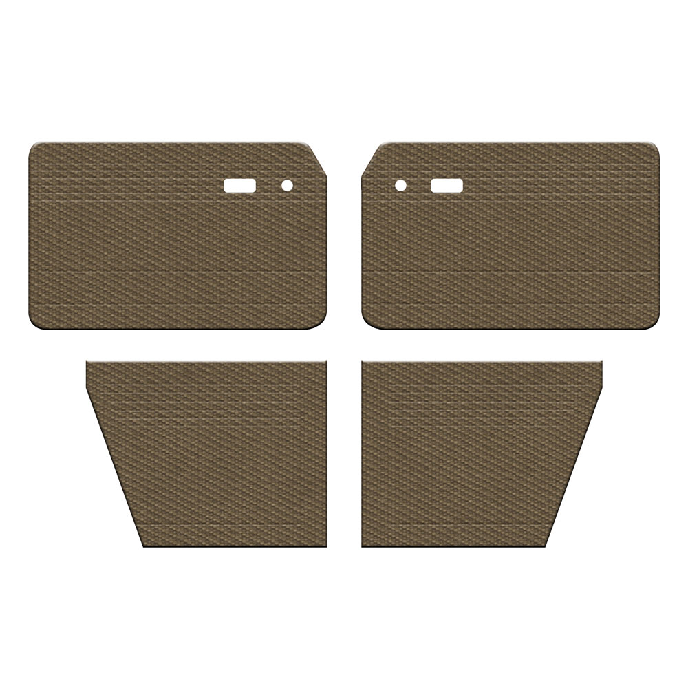1961-1974 VW Type 3 Notchback Door Panels - Front & Rear - Tweed