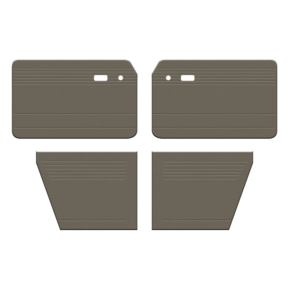 1961-1974 VW Type 3 Notchback Door Panels - Front & Rear - Vinyl