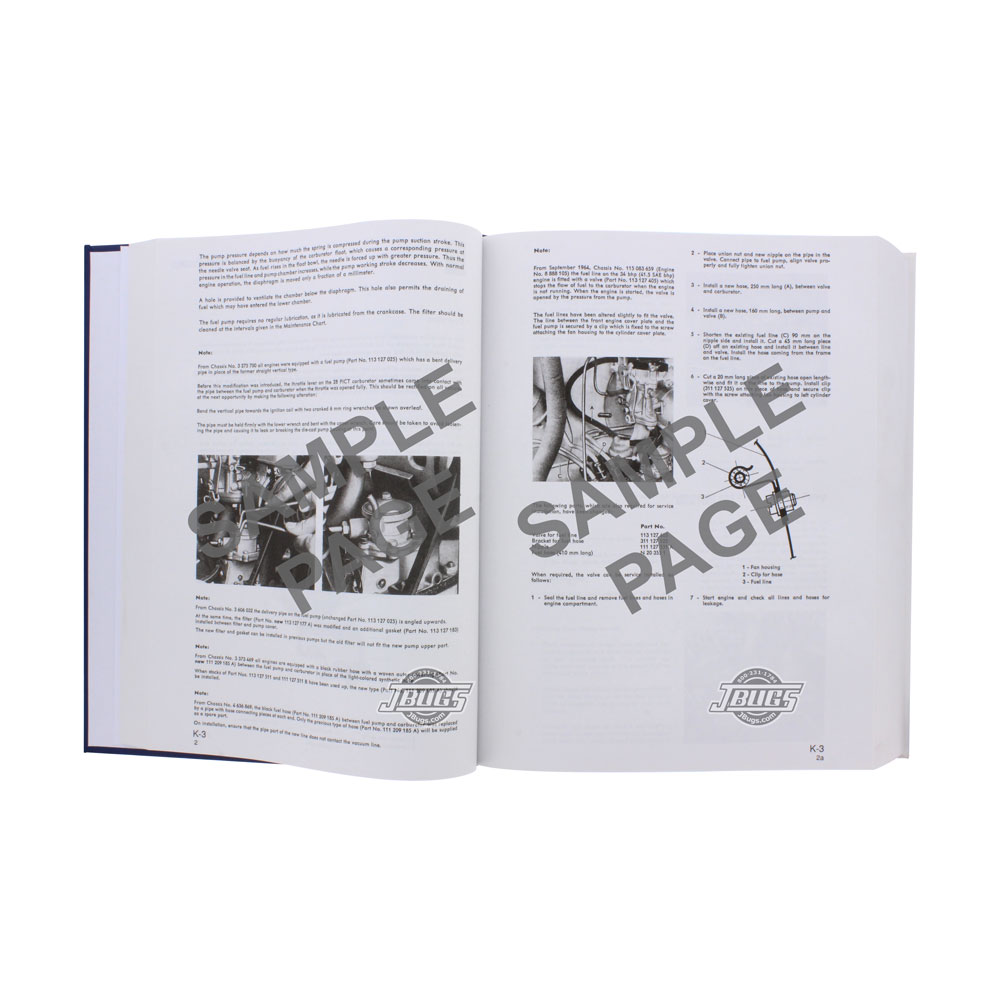 11-0601 - Official VW Service Manual - 1961-1965 Beetle - Karmann Ghia