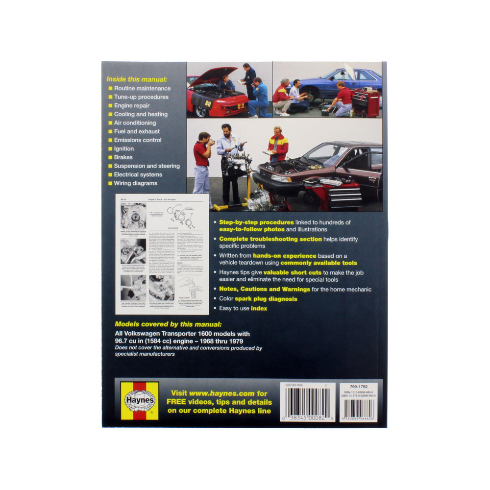 11-1078 - Haynes 1968-1979 VW Bus Repair Manual