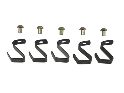 VW T1 T2 T3 Bug Beetle Ghia Bus NOS Wheel Hubcaps Clips & Rivets Set 111698131